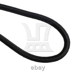 100X Black Rubber 22MM Diameter Ball Bungee Bungie Cord Tarp Tie Down Strap