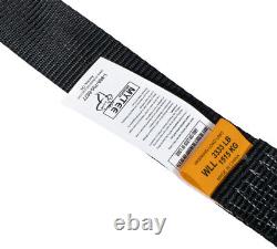 10Pk 2x30' Black Ratchet Straps with Flat Hooks 3333 lbs WLL Tie Down Strap