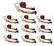 10 Pack 2 x30' Ratchet Strap withFlat Hook Flatbed Truck Trailer Farming Tie Down