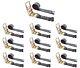 10 Pack 4 x 30' Ratchet Strap with Flat Hook Flatbed Truck Trailer Farm Tie Down