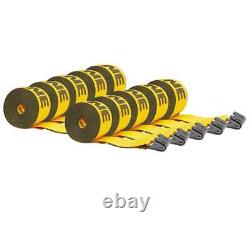 (10 Pack) Kinedyne 4 x 27' Winch Straps with flat hook, Flatbed Tie Down Strap