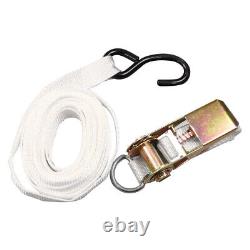 13ft D Ring Ratchet Strap With S-Hook Tent Tie Down Anchor For Hauling 25 Pack