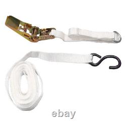13ft D Ring Ratchet Strap With S-Hook Tent Tie Down Anchor For Hauling 25 Pack