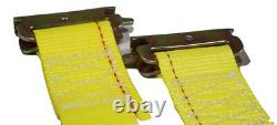 2 x 12 Ft Interior Van Ratchet E-Track Straps with Spring E Fittings 12 PACK