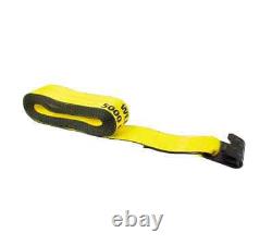 3x30' Ratchet Tie-Down Straps with Flat Hook 15,000 Lbs Capacity Yellow (4 Pk)