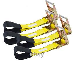 (4 Pack) Underlift Tie Down 4 Heavy Duty Strap For Towing