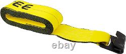 4 X 30' Ratchet Tie down Straps WithFlat Hook Extreme, 6,670 Lbs WLL Tie down for
