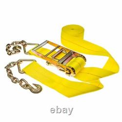4 x 40' Heavy Duty Ratchet Strap with Chain Extensions