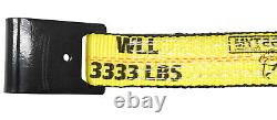 (8 Pack) 2X40' Ratchet Straps withflat hook, WLL 3333 Tie Down Strap