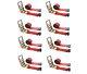 8 Pack 4 x 30' Ratchet Strap with Flat Hook Flatbed Truck Trailer Farm Tie Down