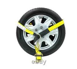 (8 Pk) 2x10' Lasso Ratchet Strap Finger J Hook Wheel Auto Tow Towing Tie Down