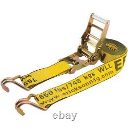 Erickson 2 In. X 15 Ft. 1650 lb. Heavy-Duty Ratchet Strap 52300 Pack of 8
