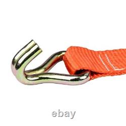 Fastening Strap Tie Down Ratchet Red Two-Piece 5000KG 50MM 6M For Trucks Cars