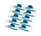 Mytee Products (10 Pack) 2 Inch x 30 FT Blue Ratchet Strap with J Hooks 10