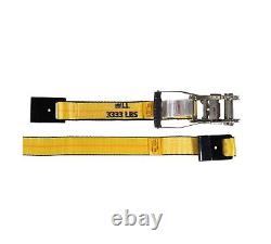 Mytee Products Ratchet Tie-Down Straps with Flat Hooks, 2 x 40' Ratchet Stra