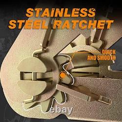 Ratchet Tie Down Strap 4 Pack 2 x 27' Heavy Duty Ratchet Straps with