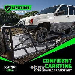 Rhino USA Ratchet Car Tie Down Straps with Snap Hooks (4PK) 10000lb Max Break