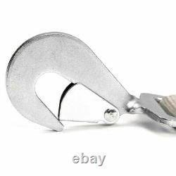 Snap Hook Ratchet Axle Tie Down Strap 2x114 4 Pack Silver Series 3300 lbs SWL