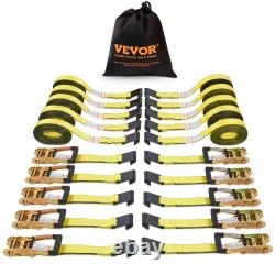 VEVOR 10 Pack Ratchet Tie Down Straps 10000 lbs 2 x 30' Heavy Duty for Cargo