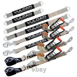 VULCAN Silver Series Axle & Ratchet Strap Tie Down Kit